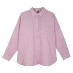 Женская рубашка из конопли розового цвета