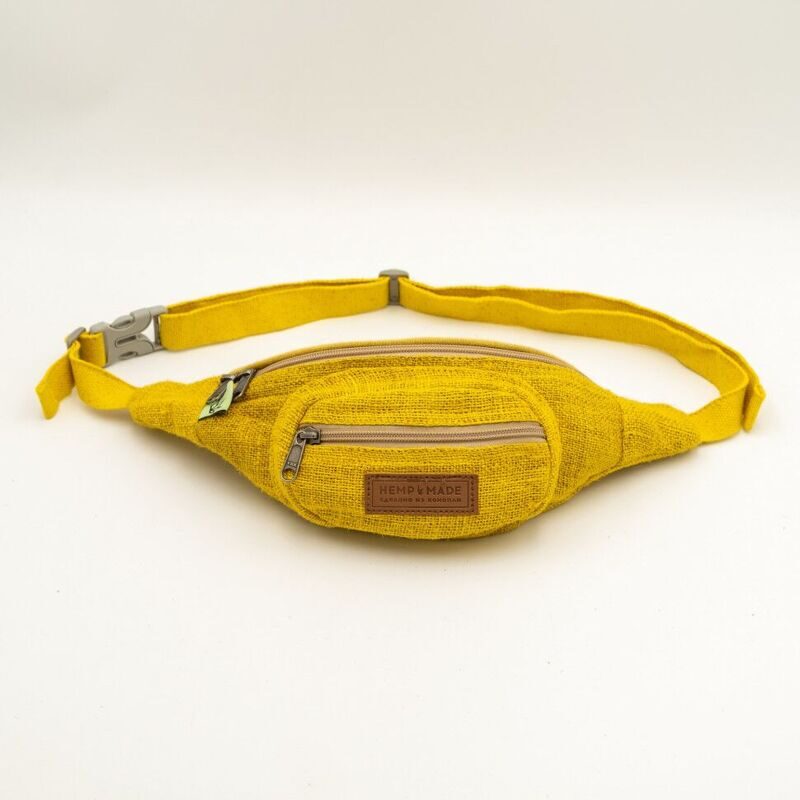 Сумка на пояс Невари, желтого цвета