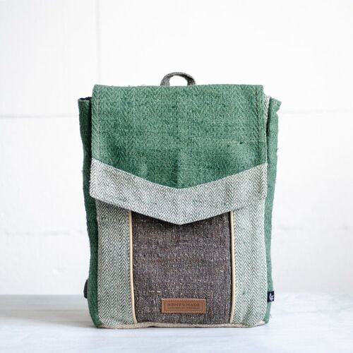Рюкзак из конопли Сваямбу, зеленый