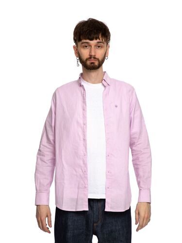 Рубашка из конопли розового цвета